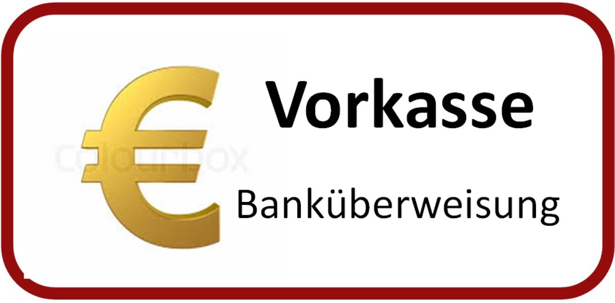 Button Vorkasse Banküberweisung